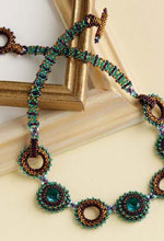 crystal necklace pattern with bezels