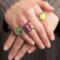 free beading projects for mixing media