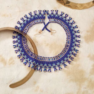 Learn how to make jewelry with bead netting stitch