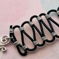 Wire Jewelry Making Project #2: Leather Loops