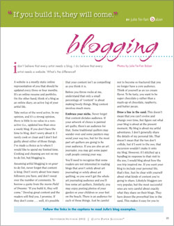 Blogging Tips Article: Adventures in Arting, Blogging Blogging Tips Article: Adventures in Arting, Blogging