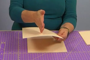 Finding the paper grain for bookmaking, from Dea Fischer's Handmade Book Essentials Video Finding the paper grain for bookmaking, from Dea Fischer's Handmade Book Essentials Video