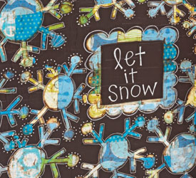 Collage Art Painting: Reverse Collage Painting, A Bright Spot on a Winter Day Collage Art Painting: Reverse Collage Painting, A Bright Spot on a Winter Day
