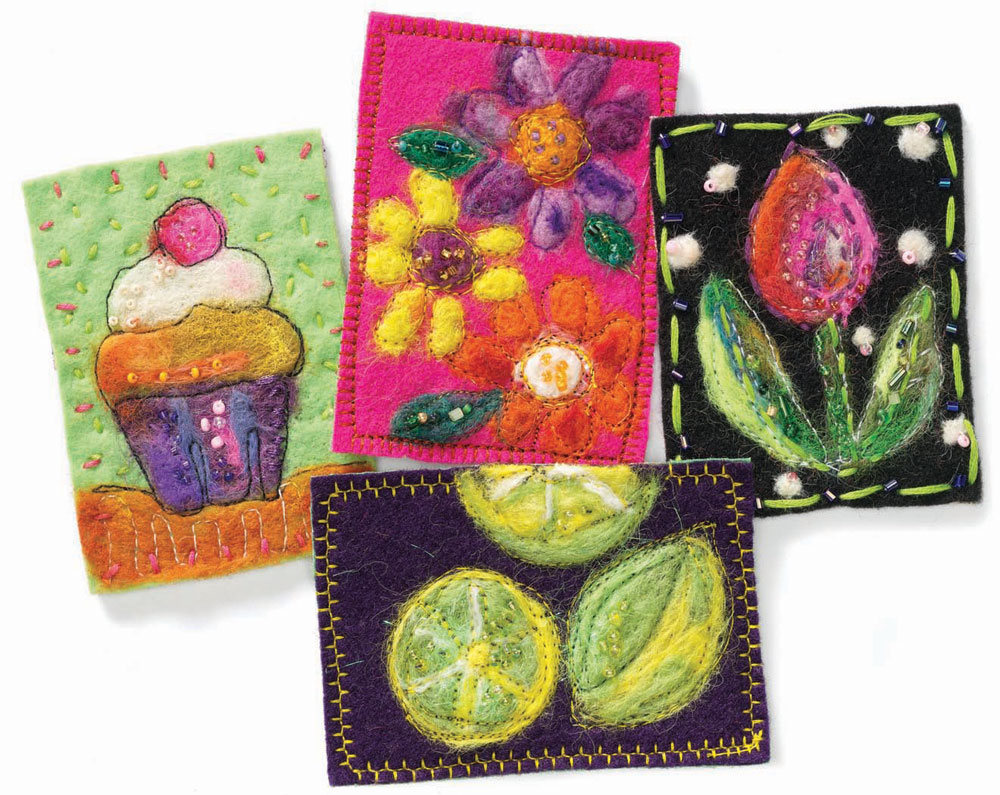 Learn how to create ATCs and your own fun fiber art! Learn how to create ATCs and your own fun fiber art!