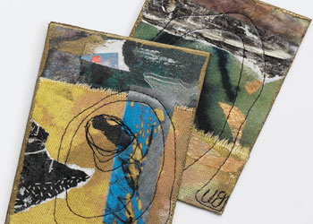 Fabric Collage Art: Fabric Mail Art by Wen Redmond Fabric Collage Art: Fabric Mail Art by Wen Redmond