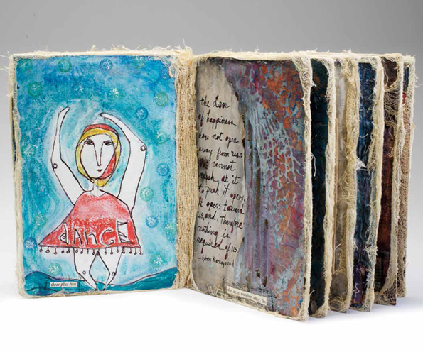 Learn how to use unusual materials for making handmade books and for book binding.