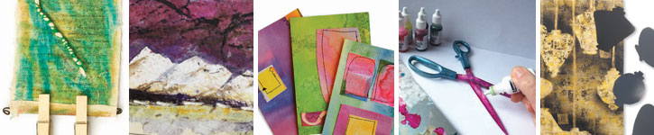 Learn to use ink, fiber, paint, and more with these unique mixed media art techniques Learn to use ink, fiber, paint, and more with these unique mixed media art techniques.