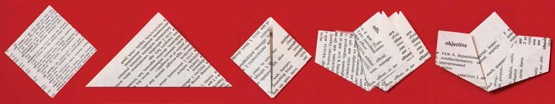 Discover how to create origami flowers from newspaper!