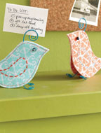 Fabric Bird Pattern: Tweet Note + Photo Holder eProject