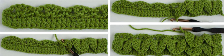 Learn a multitude of techniques for crocheting stitches, including the popular crocodile crochet stitch. Learn a multitude of techniques for crocheting stitches, including the popular crocodile crochet stitch.