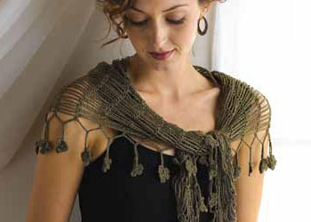 Flower Crochet Edges: Sprout Chains Shawlette Flower Crochet Edges: Sprout Chains Shawlette