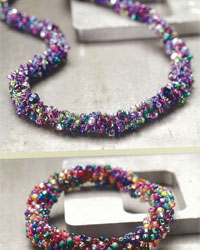 Crocheted Necklace & Crochet Bracelet Pattern: Classic and Not-So-Classic Bead Crochet Rope and Bracelet