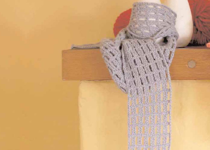 Beginner Crochet Scarf: Off the Grid Scarf by Marilyn Murphy Beginner Crochet Scarf: Off the Grid Scarf by Marilyn Murphy