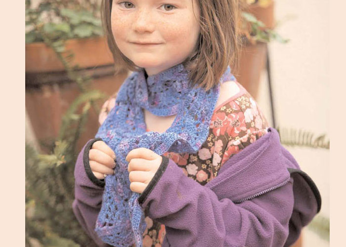 Crochet Scarves with Lace: Crocus Scarf by Laura Rintala Crochet Scarves with Lace: Crocus Scarf by Laura Rintala