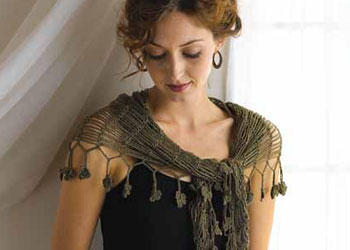 Free Crochet Shawl Pattern: Sprout Chains Shawlette