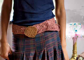 One-Skein Crochet Patterns: Linen Belt by Mary Jane Mucklestone One-Skein Crochet Patterns: Linen Belt by Mary Jane Mucklestone