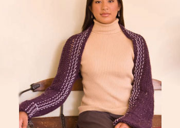 Simple Crochet Patterns: Hook and Weave Shrug by Jennifer Orr Simple Crochet Patterns: Hook and Weave Shrug by Jennifer Orr
