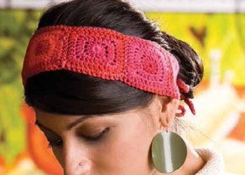Crocheting Granny Squares: Four Corners Headband by MK Carroll Crocheting Granny Squares: Four Corners Headband by MK Carroll
