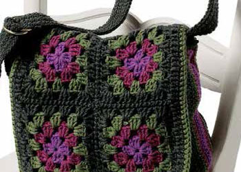 Granny Square Bag: Messenger Bag by Judith L. Swartz Granny Square Bag: Messenger Bag by Judith L. Swartz