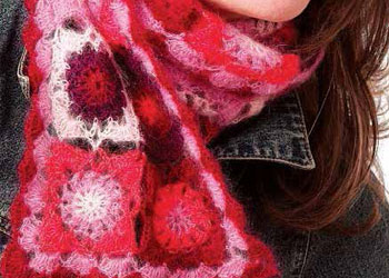 Granny Square Scarf: Kaleidoscope Scarf by Judith L. Swartz Granny Square Scarf: Kaleidoscope Scarf by Judith L. Swartz
