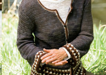 Granny Square Sweater: Caramel Cardigan by Annette Petavy Granny Square Sweater: Caramel Cardigan by Annette Petavy