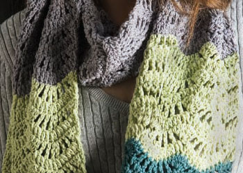 Crochet Stitch Patterns: Wool Bam Boo Scarf Crochet Stitch Patterns: Wool Bam Boo Scarf