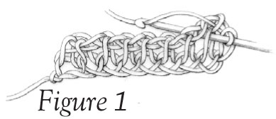 Tunisian Knit Stitch: Figure 1 Tunisian Knit Stitch: Figure 1