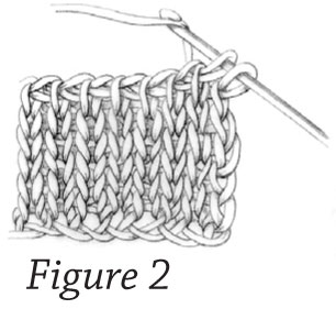 Tunisian Knit Stitch: Figure 2 Tunisian Knit Stitch: Figure 2