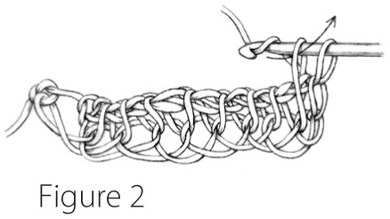 Tunisian Simple Stitch: Figure 2