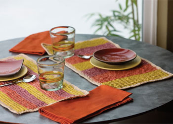 Home Dec Tunisian Crochet Pattern: Summer's Day Placemats by Kim Guzman Home Dec Tunisian Crochet Pattern: Summer's Day Placemats by Kim Guzman