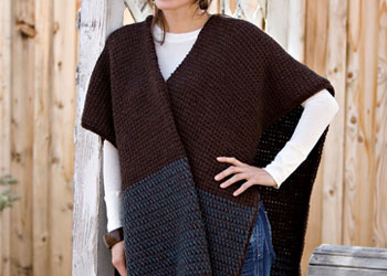 Tunisian Wrap Pattern: Zeena Tunisian Ruana by Kristin Omdahl Tunisian Wrap Pattern: Zeena Tunisian Ruana by Kristin Omdahl
