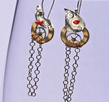 Make these stunning steampunk earrings with this free project steampunk-earrings