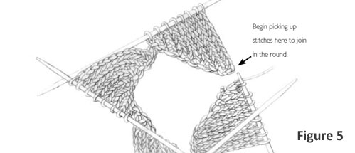 Entrelac Knitting Instructions: Figure 5