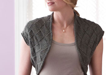 Entrelac Knitting Instructions: Cochin Shrug by Eunny Jang Entrelac Knitting Instructions: Cochin Shrug by Eunny Jang