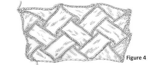 Entrelac Knitting Instructions: Figure 4