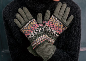 Knit Gloves Pattern: Layered Turkish Gloves Knit Gloves Pattern: Layered Turkish Gloves