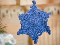 Quick Knitting Projects: Snowflake Ornament