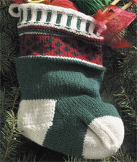 Knitting Christmas Decoration Idea: Chubby Socks