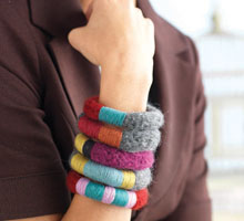 Free Knitting Patterns, Yarn Jewelry: Bevy of Bangles Free Knitting Patterns Yarn Jewelry: Bevy of Bangles