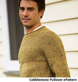 Men's Sweater Patterns: Cobblestone Pullover Men's Sweater Patterns: Cobblestone Pullover