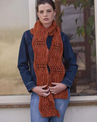 Free Scarf Patterns #3: The Wavy Orange Scarf Free Scarf Patterns #3: The Wavy Orange Scarf