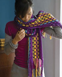 Knitting Patterns Scarves #6: The Blooming Cotton Scarf Knitting Patterns Scarves #6: The Blooming Cotton Scarf