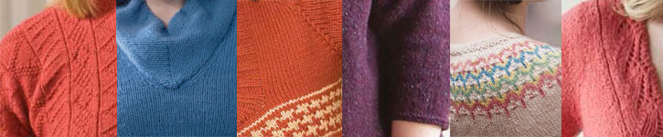 Get all seven designs when you grab this free knitting sweater patterns eBook.