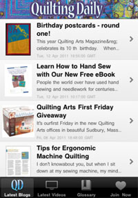 Quilting Daily App Screenshot