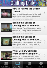 Quilting Daily App Screenshot