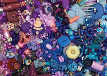 Found Object and Beaded Embellishment: Outrageous Embellishment by Frances Holliday Alford