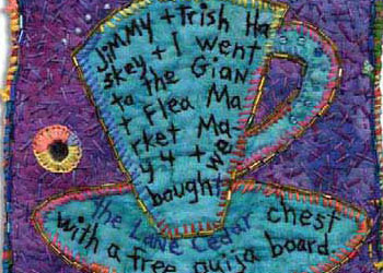 Embellished Fabric Method: A Sandwich, For Starters by Lucky Shie