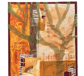 Easy Screen Printing Tutorial: Super Simple Silk Screening Quilted Wall Hangings: Combining Linear and Organic Designs