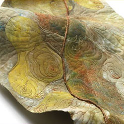 Art by Barbara Schneider. 3D Fabric and Fiber Art Quilts: Three-Dimensional Fiber Art 3D Fabric and Fiber Art Quilts: Three-Dimensional Fiber Art