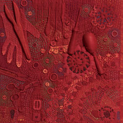 Art by Diane Savona. Make 3D Fabric: Quilting Arts Magazine, August/September 2012 Make 3D Fabric: Quilting Arts Magazine, August/September 2012